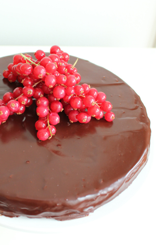 Konfektkake med sjokoladeganache