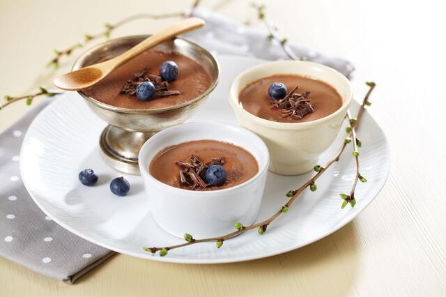 Sjokolade panna cotta med yoghurt