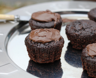 Sjokolademuffins med nutella.