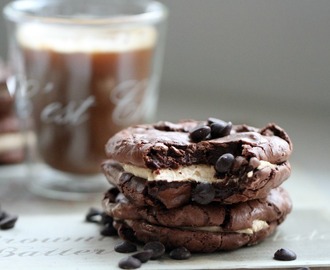 Brownie Cookies With Peanut Butter Frosting ♥