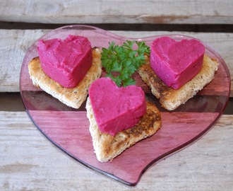 Valentine fredagstapas; Rødbete hummus -Hummus de remolacha
