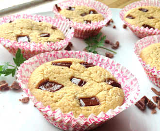 Sukkerfri vaniljemuffins med sjokoladebiter