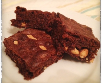 Brownies med peanøtter