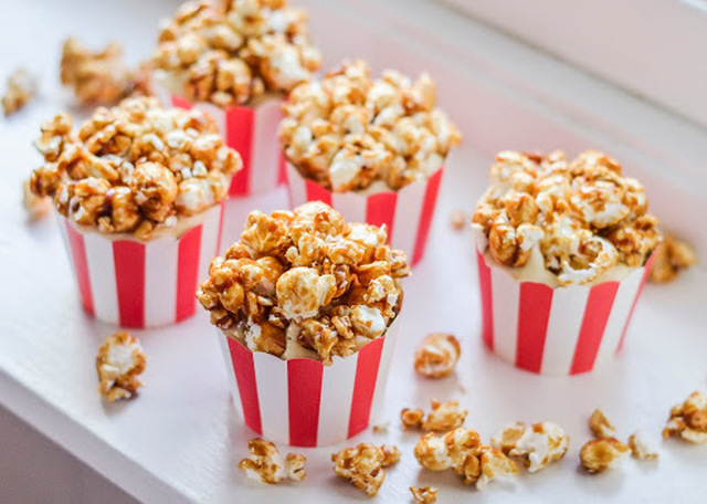 Karamell-Popcorn-Cupcakes