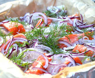 Fiskepakke med fløytemild saus