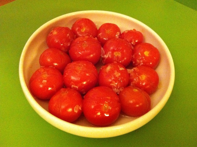 Ovnsbakte cherrytomater