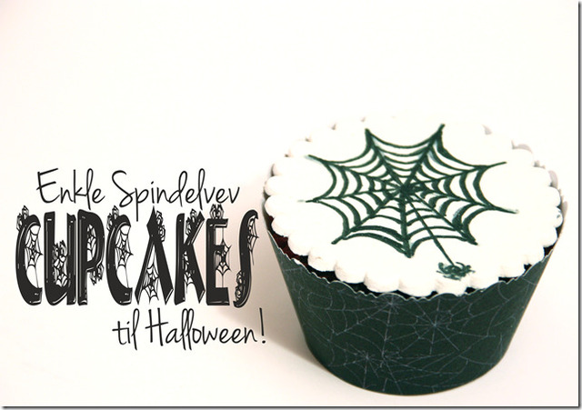 Enkle Cupcakes til Halloween – tegn på pynten!