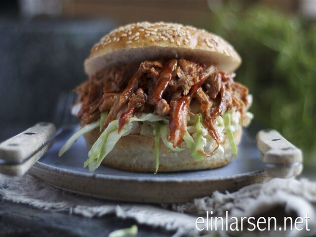 Pulled pork- langtidsstekt svinenakke