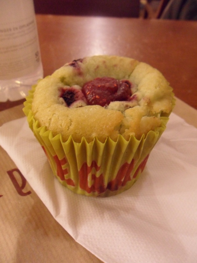 Vegansk muffin på Deli De Luca