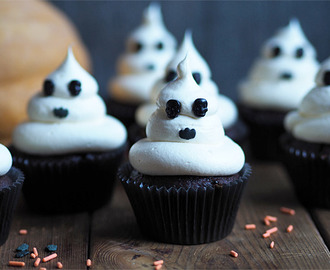 Halloween cupcakes med daim