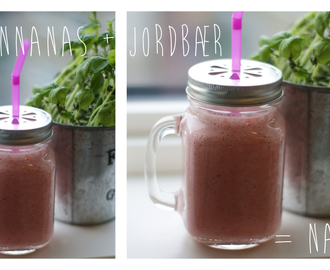 Ukas smoothie: Annanas + jordbær