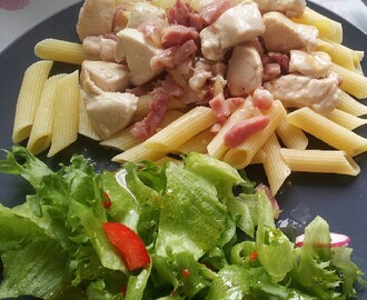 Pasta nesten-carbonara.