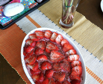 Strawberry mousse cake!