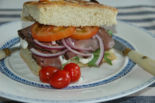 Sandwich av focaccia