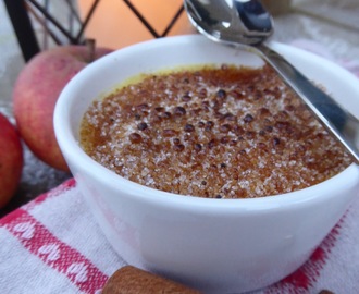 Crème brûlée med smak av kanel passar fin, fint till dessert nu i adventstider