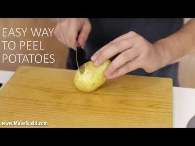 Easy way to peel potatos