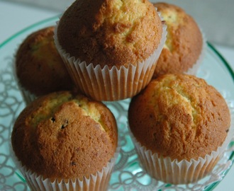 Muffins med sjokoladebiter