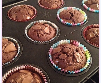 Sjokolade muffins