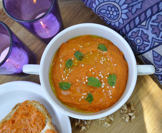 Muhammara - dip fra midtøsten med grillet paprika og valnøtter