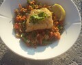 Couscoussalat med stekt torsk – fristende og lett i sommervarmen
