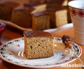 Sirupskake i langpanne