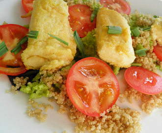 SITRONPANI, QUINOA, BAKT RØDBETE & BROKKOLISAUS