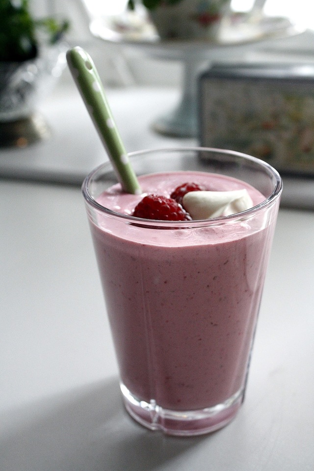 Bringebærsmoothie