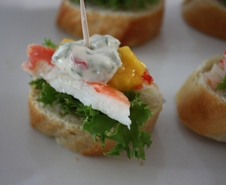 Kongekkrabbe pintxos ala Barramon