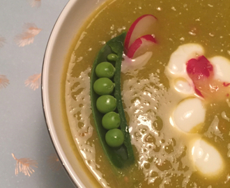 Bønnesuppe med Sukkererter