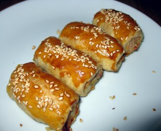 Summer sausage rolls.