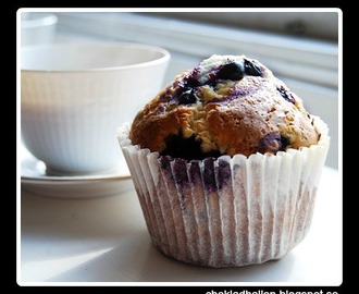 Mumsiga blåbärs muffins