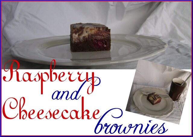 Raspberry and Cheesecake Brownies