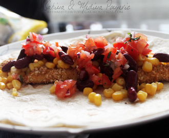 Kycklingtacos med pico de gallo!