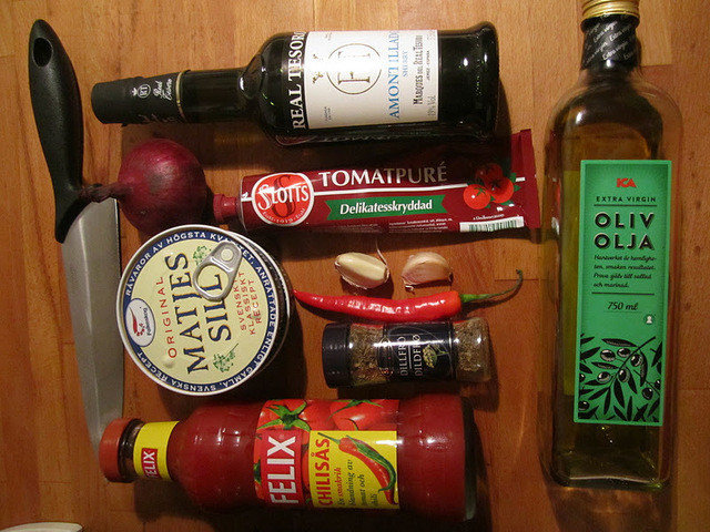 Chili- och sherrysill
