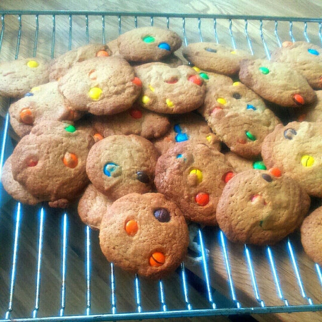 Recept: Chocolate Chip Cookies med M&M