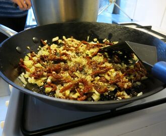 vegetarisk spagetti carbonara