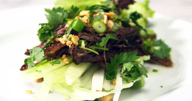 Pulled beef med asiatisk touch