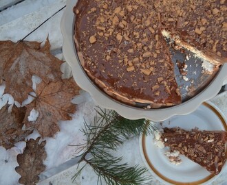 Nyårsdessert: Nutellasemifreddo med chokladganache och daim