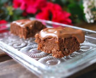 Healthy butternut squash chocolate brownie