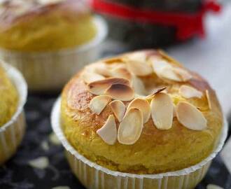 Lussemuffins med saffran och mandelmassa