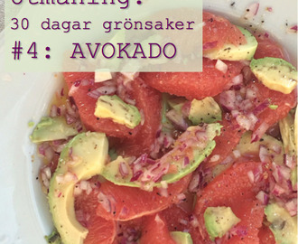 #4 – AVOKADO & grapefruktsallad (30 dagar grönsaker)