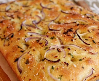 Super god hembakad focaccia