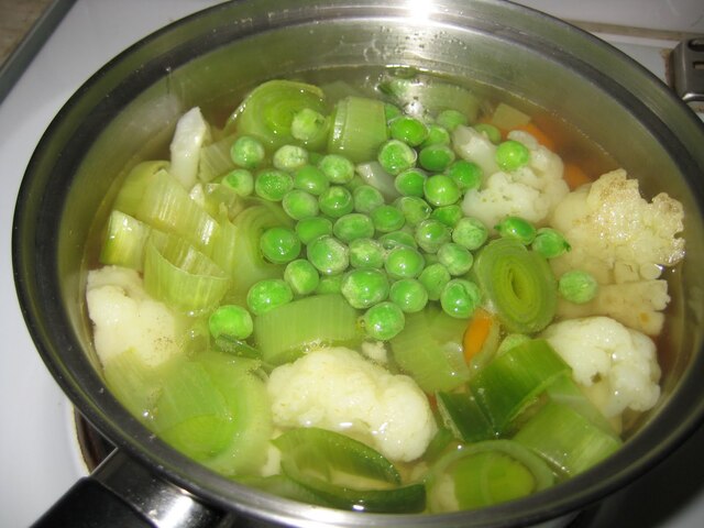 Enkel grönsakssoppa för veklingar