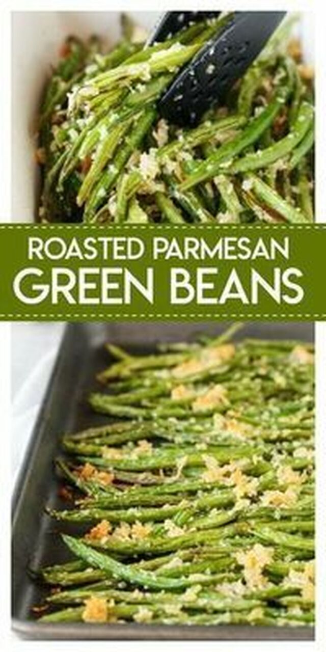 Roasted Parmesan Green Beans - Made To Be A Momma | Parmesan green beans in 2019