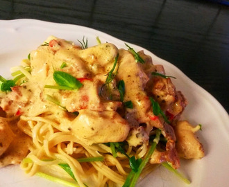 Recept: God Pastasås med bacon och kyckling