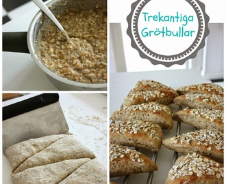 Trekantiga grötbullar