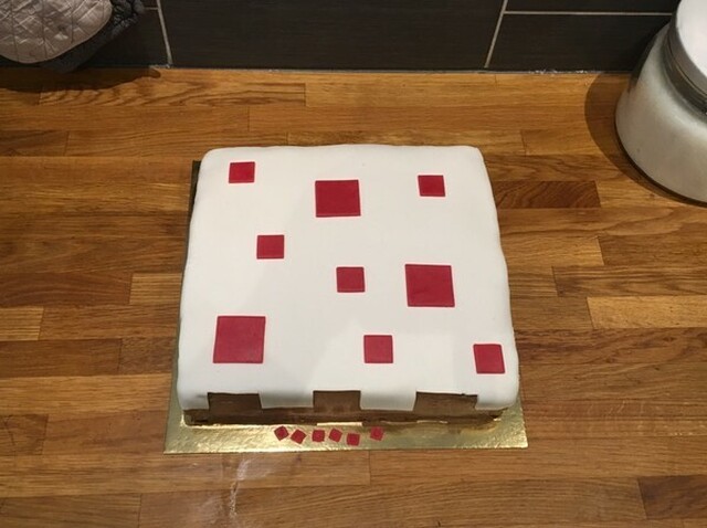 Minecraft tårta