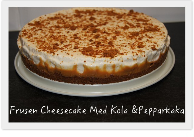 Frusen Cheesecake Med Kola & Pepparkaka