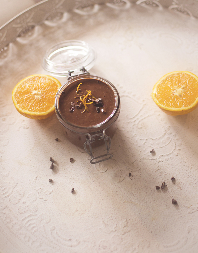 Orange chocolate hazelnut spread