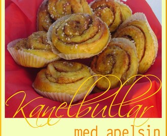 Kanelbullar med apelsin och mandelmassa